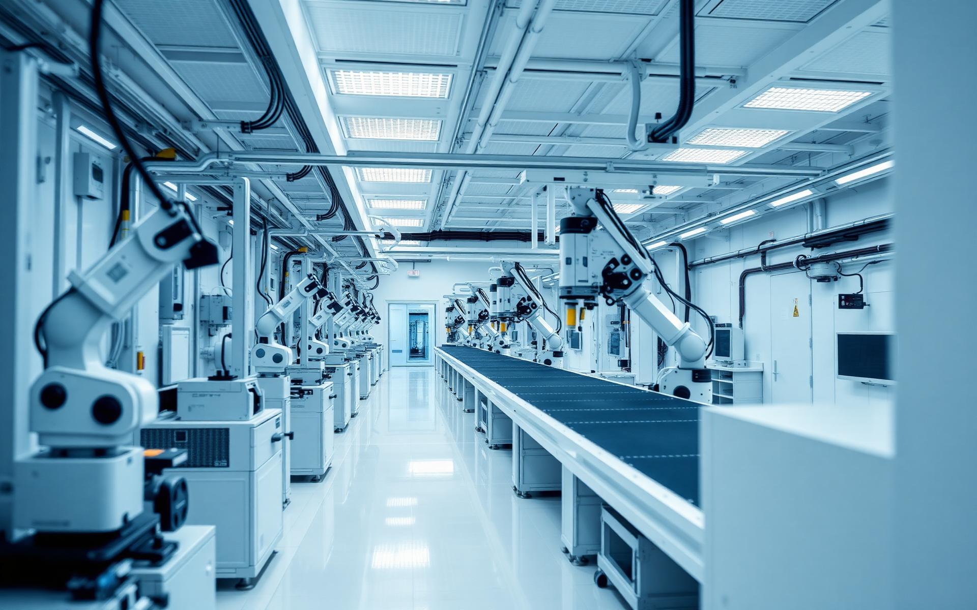 Hochmoderne Leiterplattenfertigung mit automatisierten Roboterlinien
